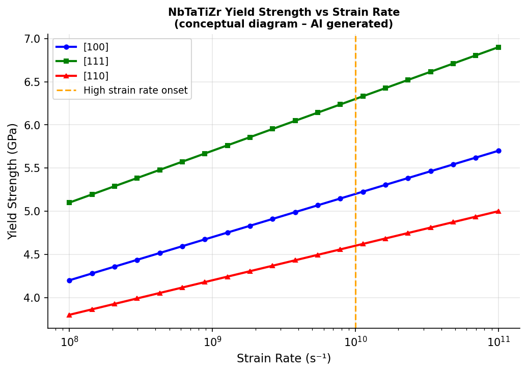Fig2: ひずみ速度依存の降伏強度