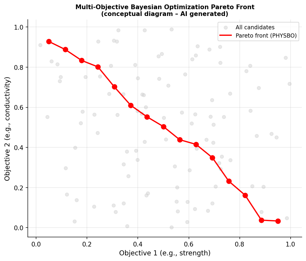 Fig2: 多目的最適化のパレートフロント