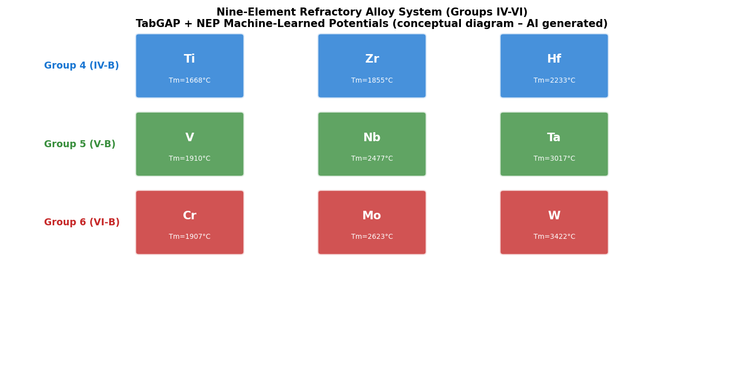 Fig1: 9元素耐熱合金系