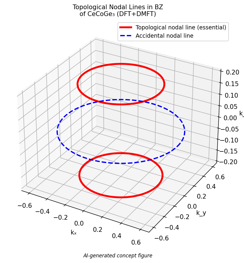 Fig. 3: BZ内のトポロジカルノーダルライン