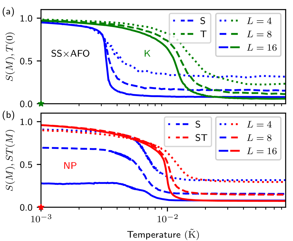 図3：量子相図とGSWT補正によるNP拡張