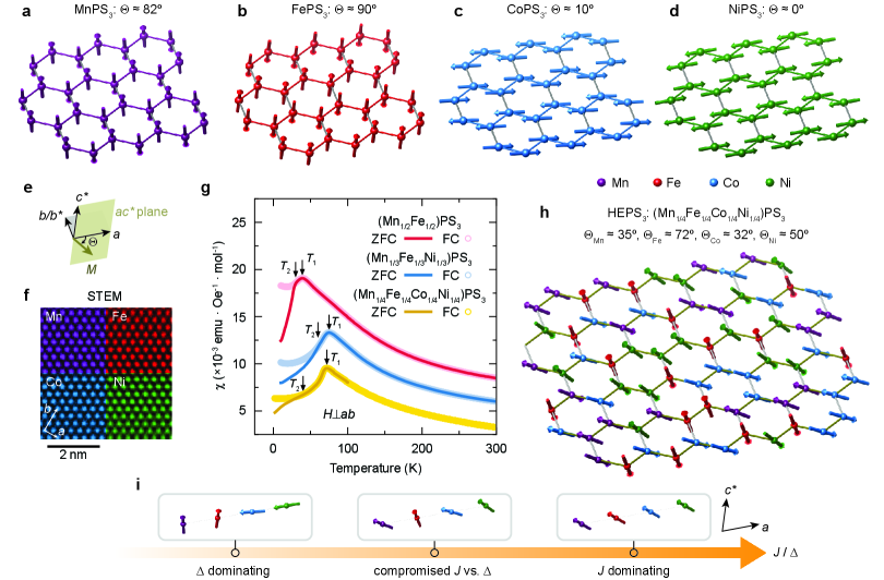 Fig.1 STEM-EDS and magnetic susceptibility