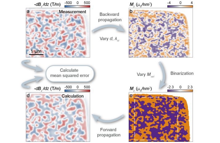 図2：磁化リコンストラクションの手順