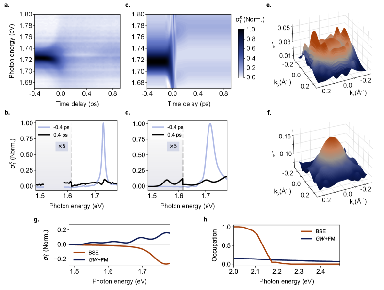 図2：過渡導電率の実験と理論の比較