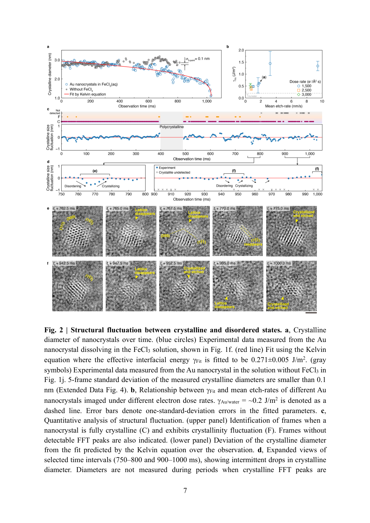 Fig. 2: 溶解軌跡と結晶化揺らぎの定量解析